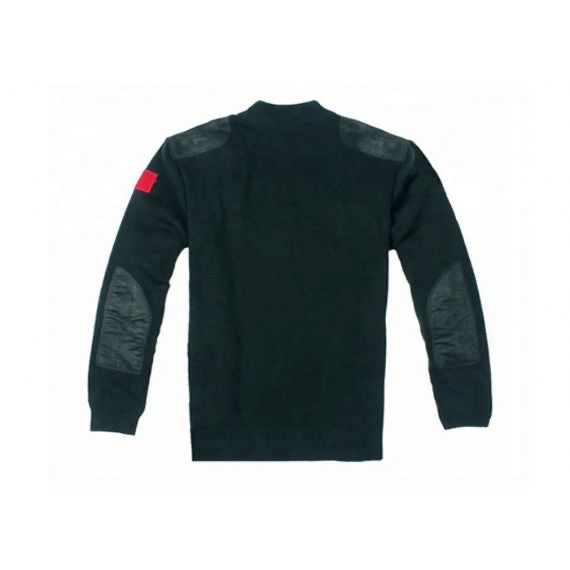 Thick Mercerized Cotton Round Neck Military Commando Sweater