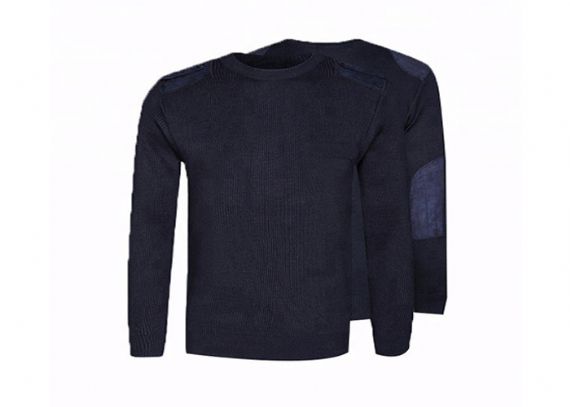 Jersey del suéter del uniforme militar de la seguridad de los azules marinos en material de las lanas y del poliéster