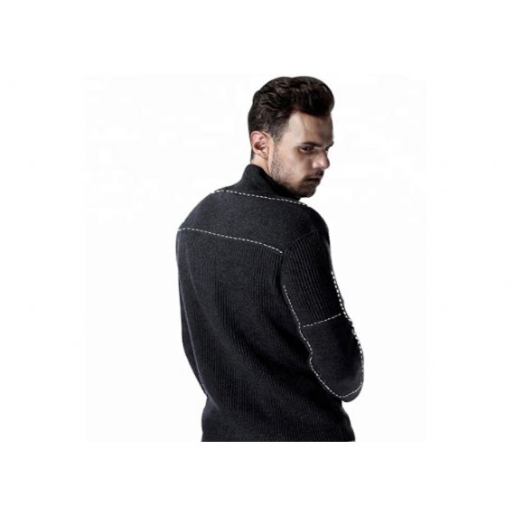 Cuello alto con cremallera Otoño Invierno S – XXXL Suéter de uniforme militar de talla grande