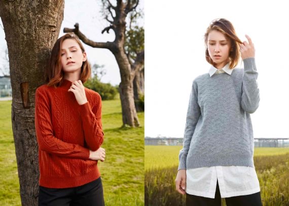 Anti – Pilling para mujer adaptado del suéter de la cachemira del cuello del modelo del telar jacquar respirable