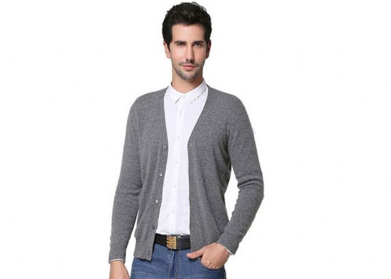 Suéteres apretados profundos de cachemira pura Sensación suave y cálida para hombres
