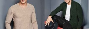 British Style Made To Measure Sweaters , Cashmere Cardigan Sweater With Rib Hem
