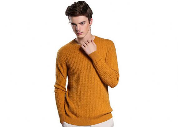 Suéteres de cachemir puro de varios patrones Cuello redondo Estilo de jersey de manga larga