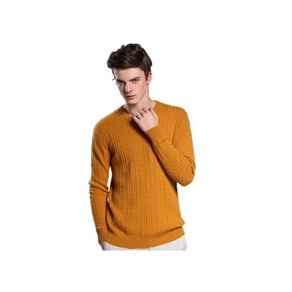Suéteres de cachemir puro de varios patrones Cuello redondo Estilo de jersey de manga larga