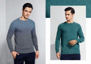 Intarsia Crew Neck Cashmere Clothing Custom Knitted 100 Cashmere Sweater