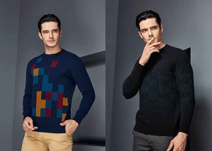 La aduana de la ropa de la cachemira del cuello redondo de la intarsia hizo punto 100 suéter de la cachemira