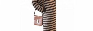 Wool Cotton Women Striped Maternity Knit Sweater Dresses With O Neck Collar