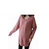 V Neck Clothes For Pregnant Women , Long Maternity Sweaters Solid Pattern