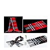 Elegant Scottish Warm Winter Accessories Acrylic Cashmere Men ‘ S Plaid Scarf Tassel