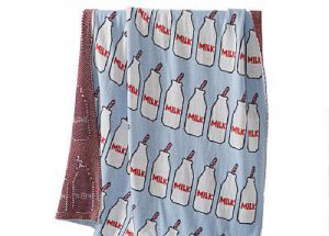 Milk Bottle Design Warm Winter Accessories Super Soft Baby Blankets For Babies
