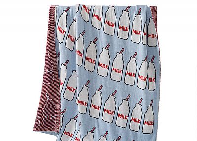 Milk Bottle Design Warm Winter Accessories Super Soft Baby Blankets For Babies