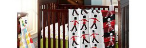 Luxury Childs Kids Sleeping Blanket 100% Cotton Red Soldier Pattern Thread