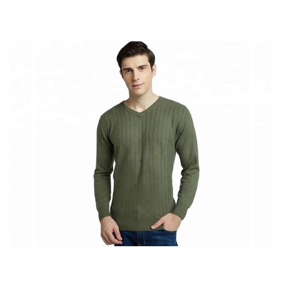 Casual S – Suéter de punto de cable con cuello en V negro de talla 2XL para hombre para la primavera