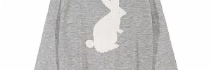 Intasia Womens Knit Sweater Animal Rabbit Pattern Anti - Shrinkage Pullover