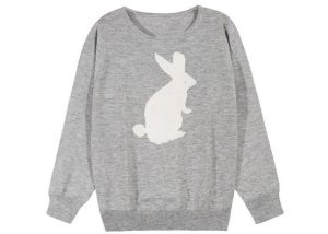 Intasia Womens Knit Sweater Animal Rabbit Pattern Anti – Shrinkage Pullover