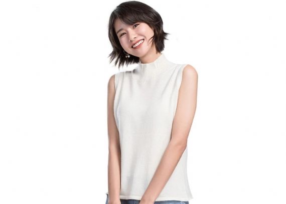 Chaleco de punto de señoras sueltas para mujer, chaleco de suéter sin mangas de color sólido de cuello alto