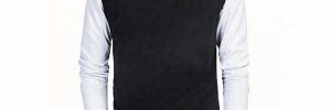 V Neck Office Knitted Jersey Pattern Cotton Mens Black Sleeveless Sweater Vest