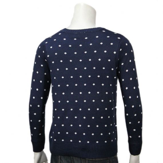 Suéter de Navidad para hombre hecho punto telar jacquar de acrílico personalizado 12gg
