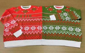 Two Headed Twin Christmas Sweater for Party