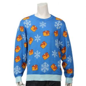 Candle And Snowflake Big Mens Funny Cheap Ugly Christmas Sweater