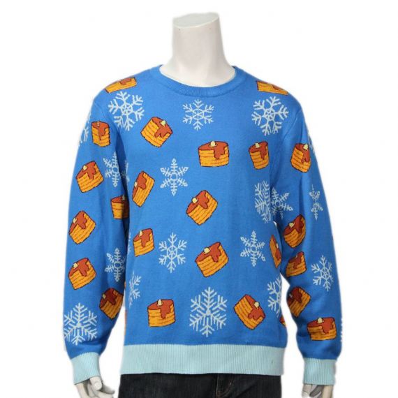 Candle And Snowflake Big Mens Funny Cheap Ugly Christmas Sweater