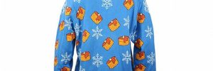 Candle And Snowflake Big Mens Funny Cheap Ugly Christmas Sweater