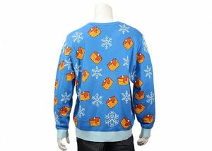 Candle And Snowflake Big Mens Funny Cheap Ugly Christmas Sweater