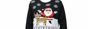 Mens Santa And Reindeer Christmas Sweater