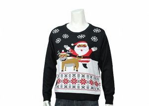 Mens Santa And Reindeer Christmas Sweater