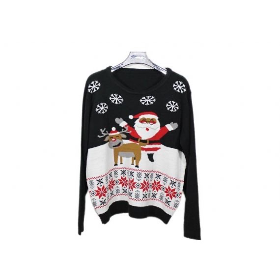 Mens Santa And Reindeer Christmas Sweater