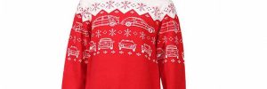 Custom Knitting Jacquard Car Patterns Snowflake Acrylic Christmas Jumper For Men