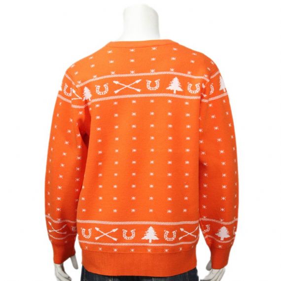 Suéter navideño feo grande y alto de Bulleit Frontier Whisky Holiday
