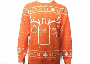 Bullelt Frontier Whiskey Holiday Big And Tall Ugly Christmas Sweater