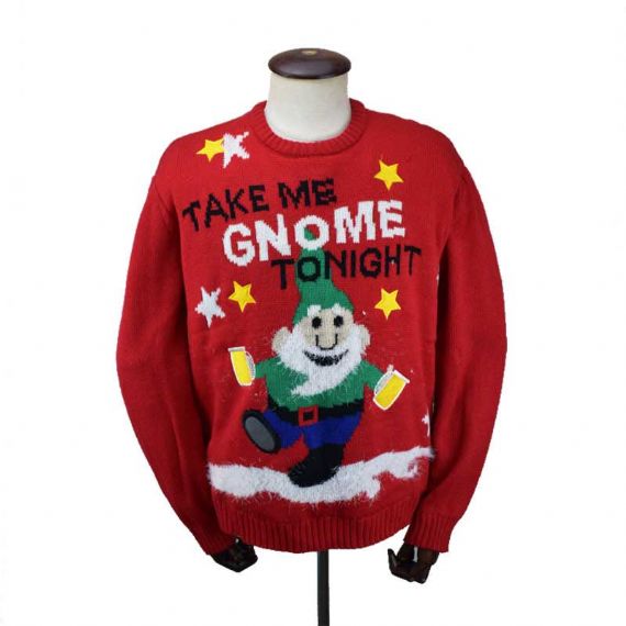 Cute Santa Skating Holiday Sweater
