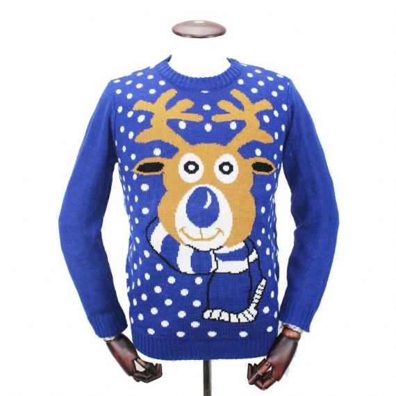 Lindo suéter de patinação de Papai Noel