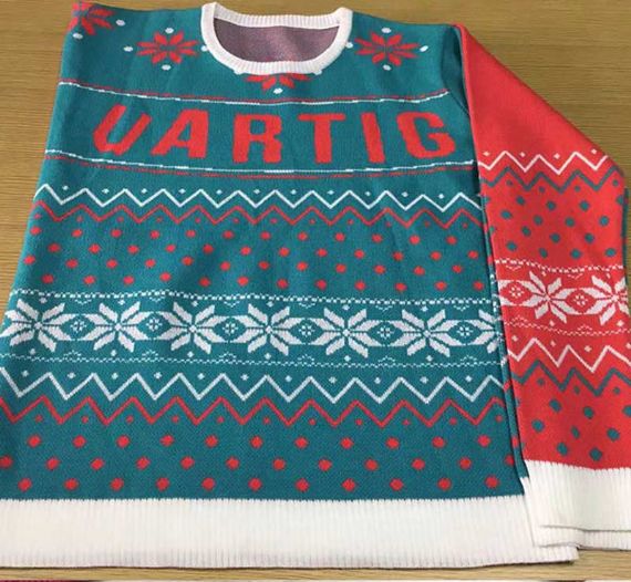 Suéter de Navidad doble unisex de punto de moda