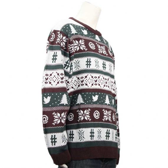 Suéter más feo para hombre de punto jacquard completo de algodón puro