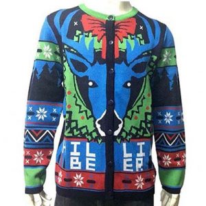 S-6XL 12GG Cotton Acrylic Blend Beer Christmas Sweaters