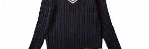 Customize European Style Knitted Kids School Uniform Sweaters For OEM Service