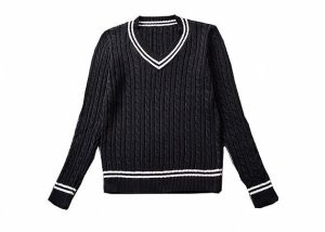 Customize European Style Knitted Kids School Uniform Sweaters For OEM Service