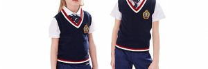 Sleeveless Unisex Sweater Vest School Uniforms Design With Picture Primary