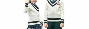 Anti-Pilling Black And Blue School Uniform Set