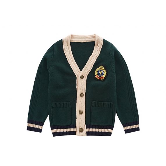 Suéteres del uniforme escolar del color rojo, encogimiento anti del suéter de la escuela de los muchachos