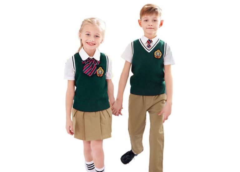 V Neck 12GG Knitted Soft Girl And Boy School Uniform Sweater Vest For Spring And Autumn