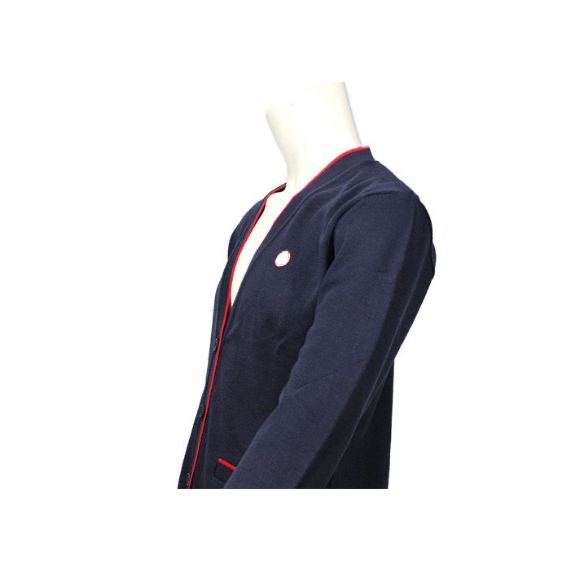 Cardigans de punto azul marino para hombre con botón, géneros de punto de primavera de manga larga