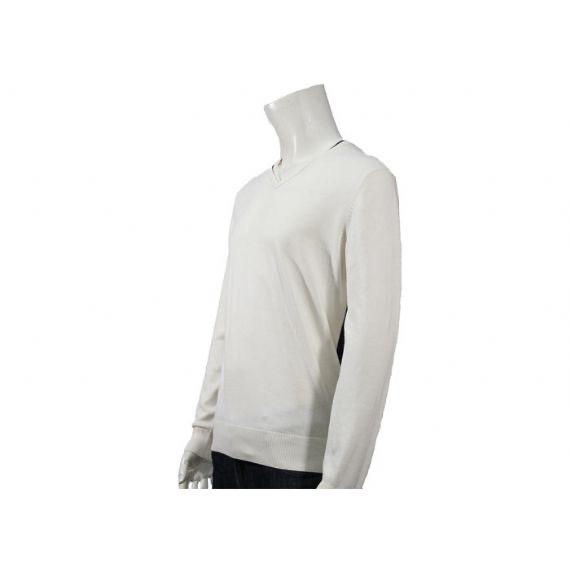 Suéter de punto para hombre de color blanco Caídas y jerséis de punto de algodón puro de invierno