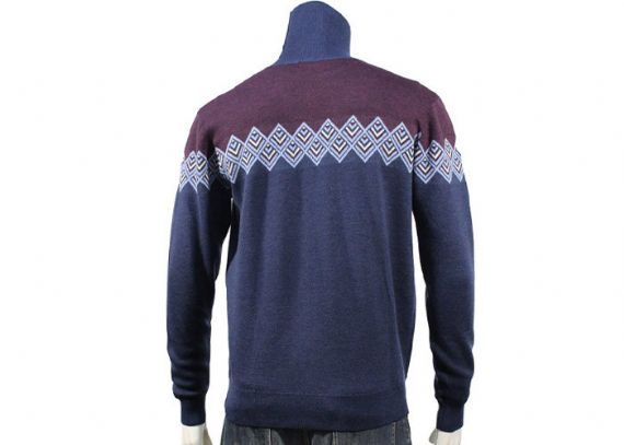 Jersey de punto para hombre con cuello alto y cuello alto jacquard en temporada de invierno