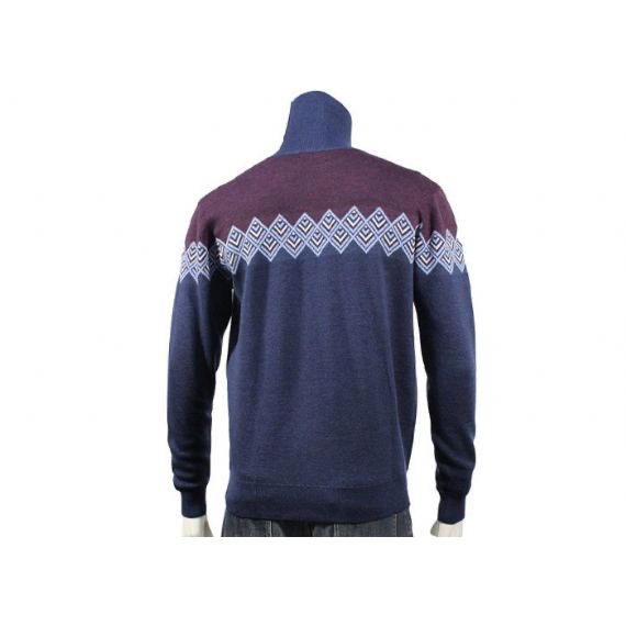 Jersey de punto para hombre con cuello alto y cuello alto jacquard en temporada de invierno