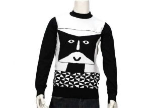 Striped Jumper Modern Mens Knit Sweater Winter Cotton Long Sleeve Anti – Wrinkle