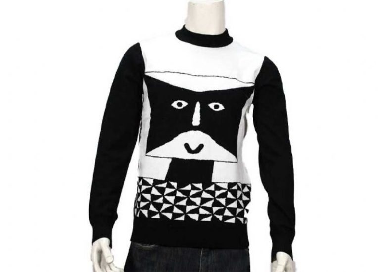 Striped Jumper Modern Mens Knit Sweater Winter Cotton Long Sleeve Anti – Wrinkle